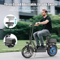 Upgraded Electric Scooter for Adults Scooter with Seat E-scooter with Suspension