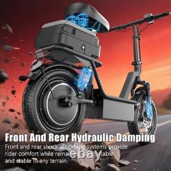 Upgraded Electric Scooter for Adults Scooter with Seat E-scooter with Suspension