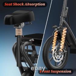 Upgraded Electric Scooter for Adults Scooter with Seat E-scooter with Suspension