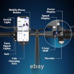 Upgraded Electric Scooter for Adults Scooter with Seat E-scooter with Suspension