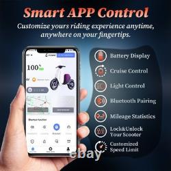 Upgraded Electric Scooter for Adults Scooter with Seat E-scooter with Suspension