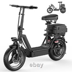 Upgraded Electric Scooter for Adults Scooter with Seat E-scooter with Suspension