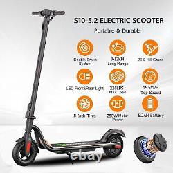 Us Adult Electric Scooter 5.2ah Kick E-scooter Fast Speed Urban Commute Foldable