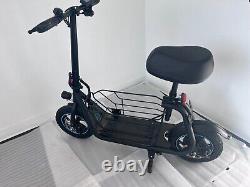 Used Electric Scooter with Seat&Carry Basket 18.6MPH 21Miles Range For Pets