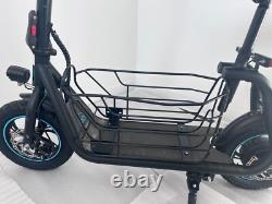 Used Electric Scooter with Seat&Carry Basket 18.6MPH 21Miles Range For Pets