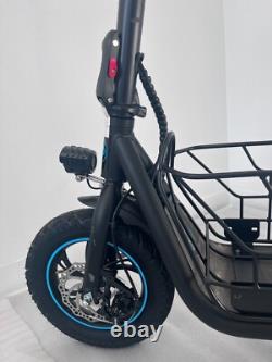 Used Electric Scooter with Seat&Carry Basket 18.6MPH 21Miles Range For Pets