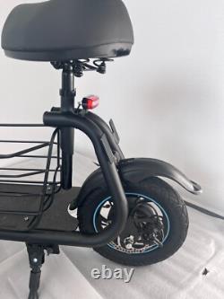Used Electric Scooter with Seat&Carry Basket 18.6MPH 21Miles Range For Pets