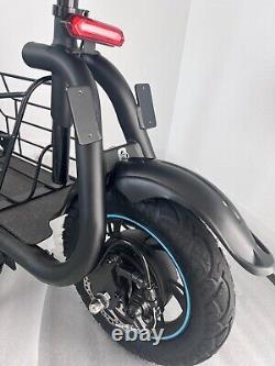 Used Electric Scooter with Seat&Carry Basket 18.6MPH 21Miles Range For Pets