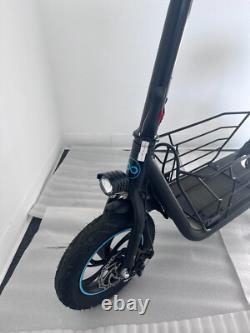 Used Electric Scooter with Seat&Carry Basket 18.6MPH 21Miles Range For Pets