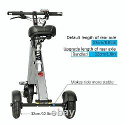 Used Folding Electric Tricycle for Adult, Lightweight 3 Wheel Mobility Scooter