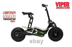 Velocifero Mad New 2020 Model, 1600W 48V Electric Scooter, ARMY VS