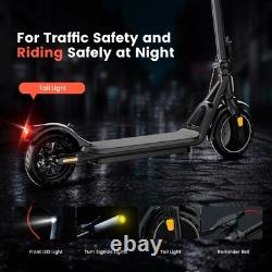 W16S 300W Electric Scooter with Turn Signal, 8.5 Solid Tires, 18Mph &