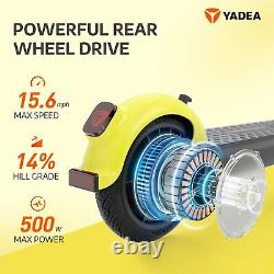 YADEA Foldable Electric Scooter Adults KS3 Lit, Max 15.6 MPH, 12 Miles Range