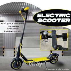 Yellow Electric Scooter for Adults Foldable Scooter with Seat max speed 35km/h