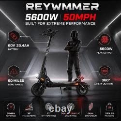 ZIPPYGO 5600W Off Road Fast Electric Scooter for Adults 50MPH 50Miles 60V 23.4AH